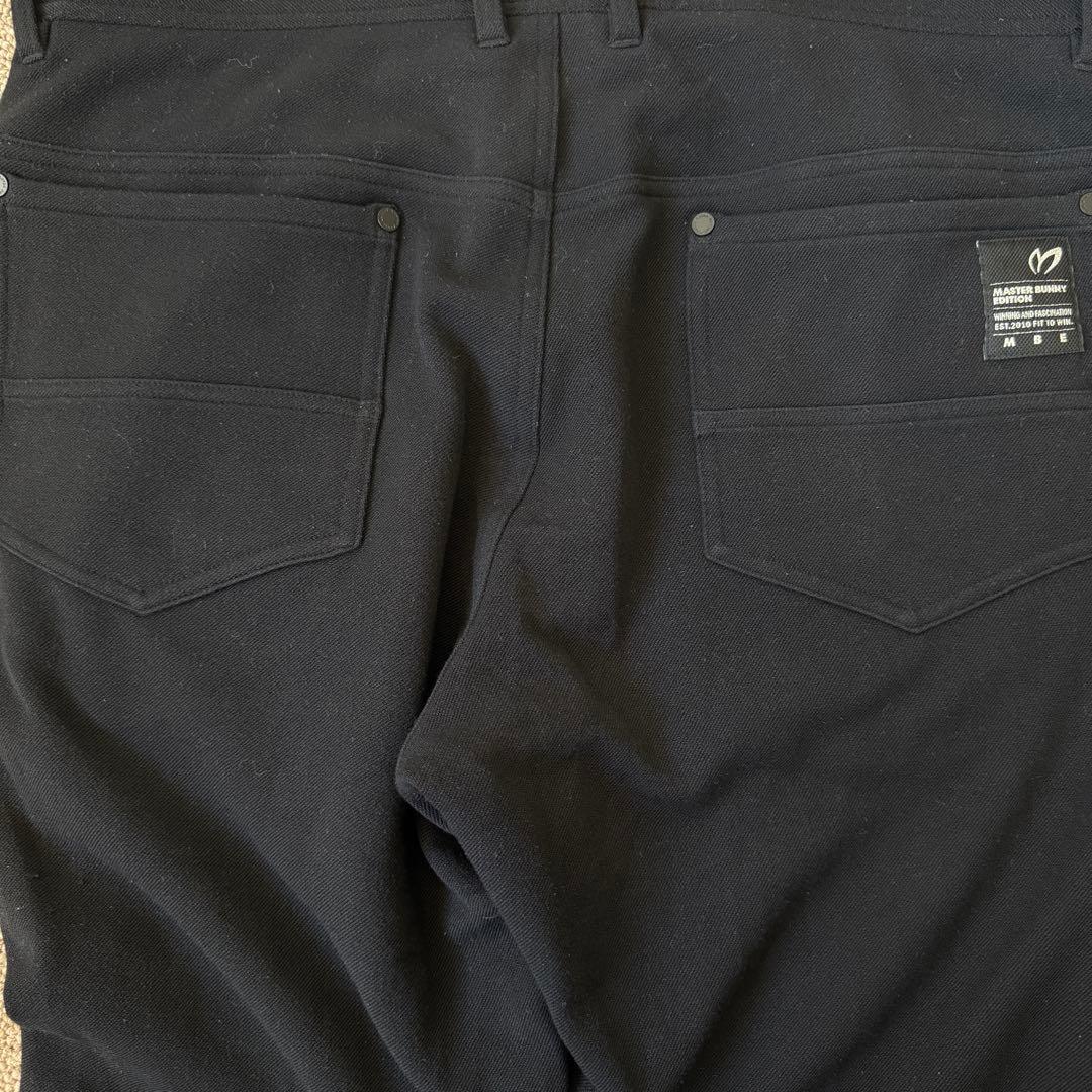 裏起毛　現行モデル　マスターバニー　パンツ　XXL〜4L相当 黒　ブラック　秋冬
