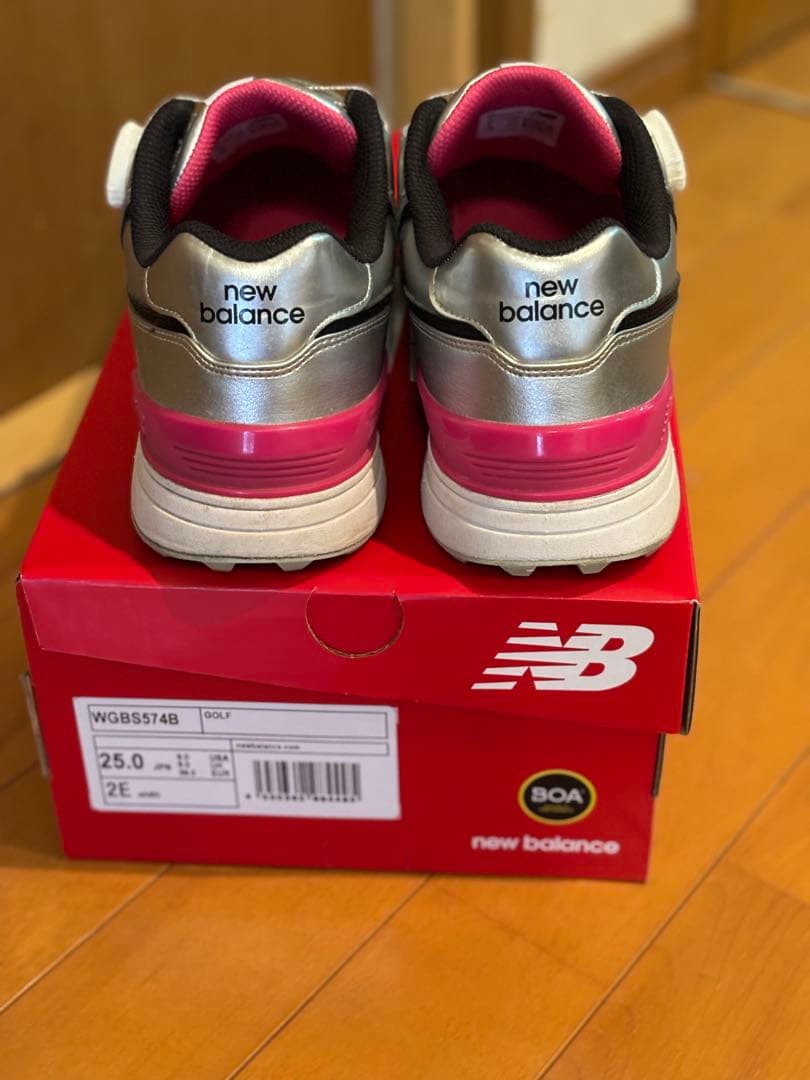 純 New Balance 574ゴルフシューズ
