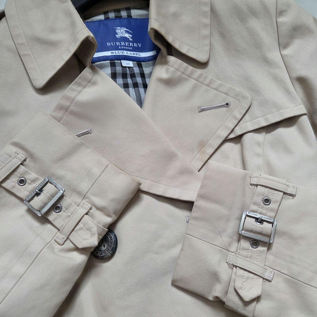 BURBERRY　バーバリーブルーレーベル　ノバチェック　トレンチコート　べる