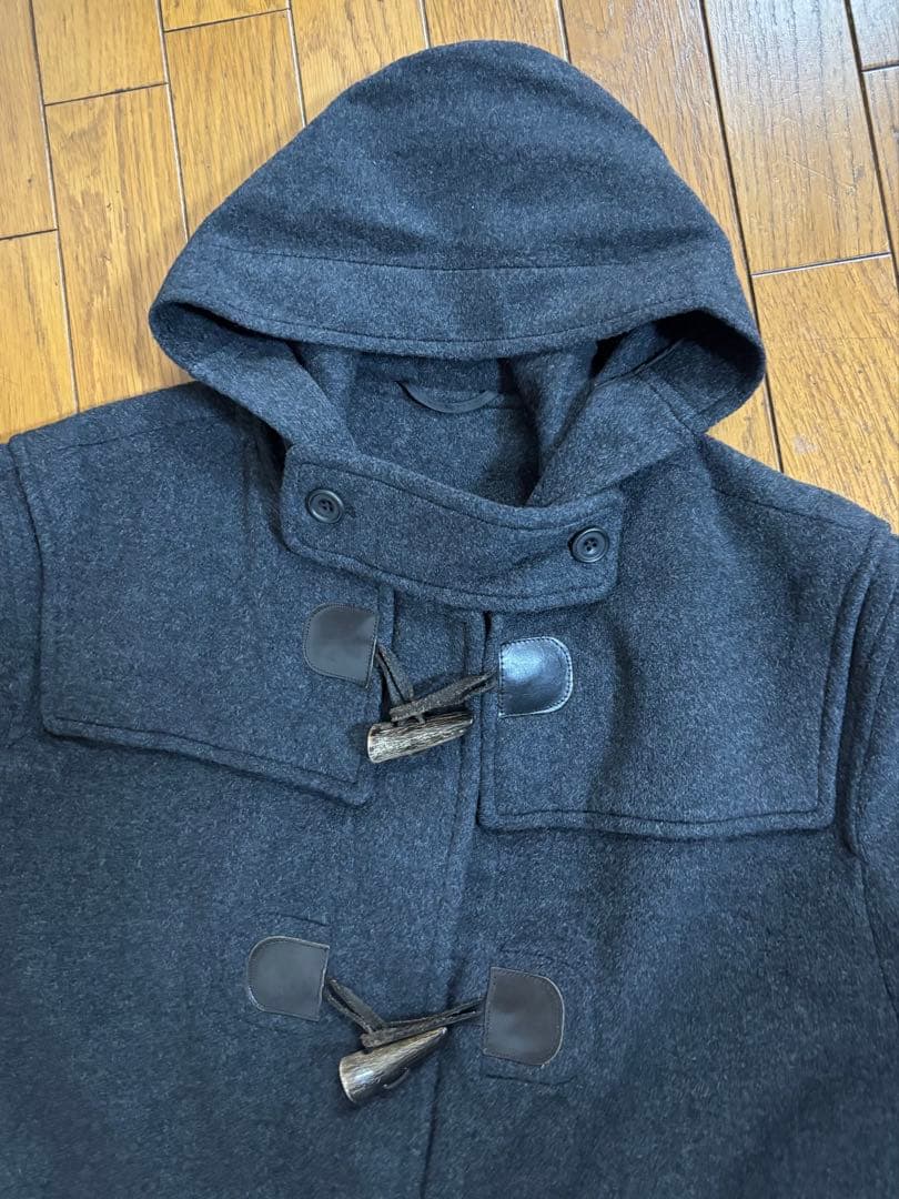 ダンヒル カシミヤ100% チャコールグレー ダッフルコート 訳あり