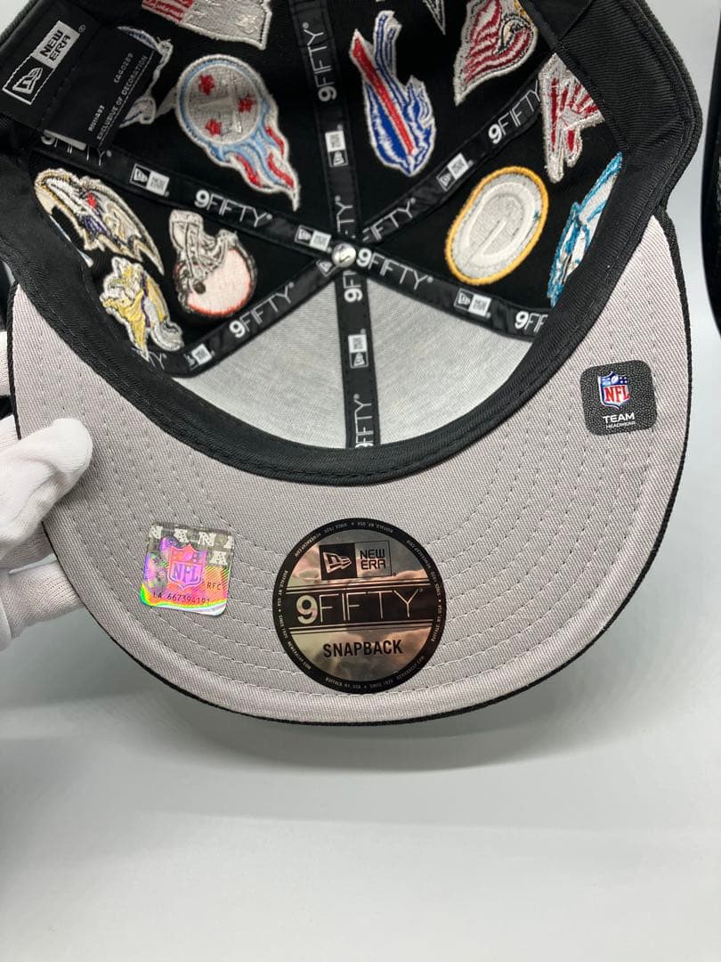 ガ*き様 ニューエラ NEW ERA NFL オールチームロゴキャップ 黒 【2