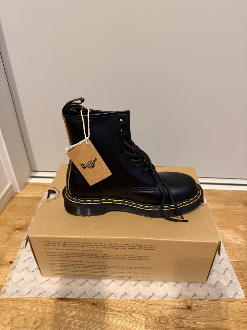 【新品】Dr.マーチン1460 8ホール スムーズレザーレースアップブーツ/黒