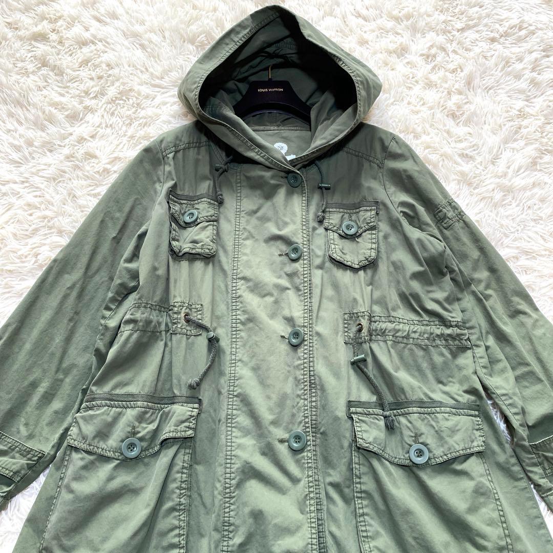 【大きいサイズ】AS KNOW AS olaca モッズコート ダメージ加工