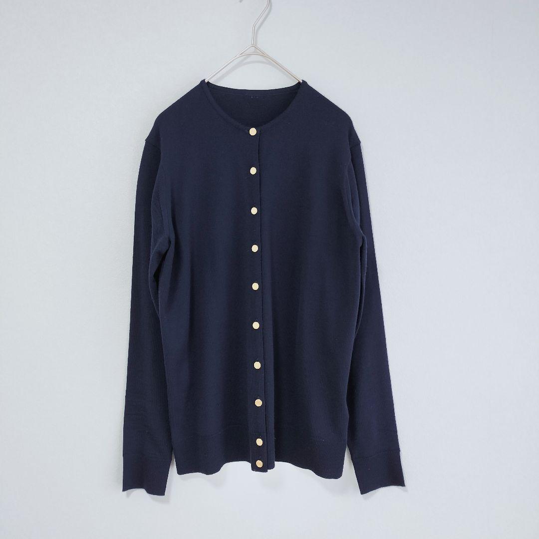 MUSE de Deuxieme Classe クルーネックカーディガン 紺色