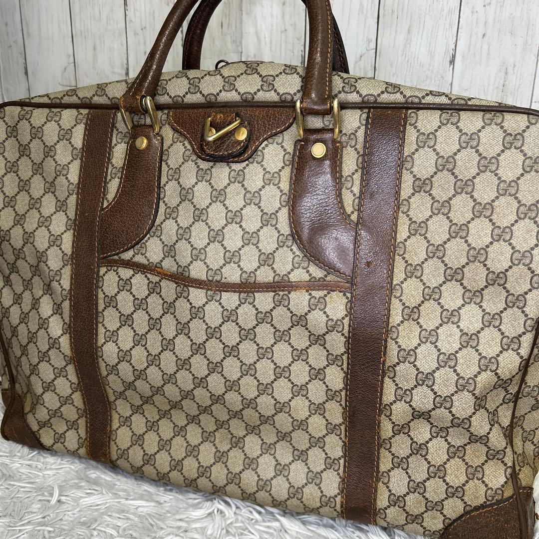GUCCI GGスプリーム ガーメントバッグ　ボストンバッグ　オールドグッチ