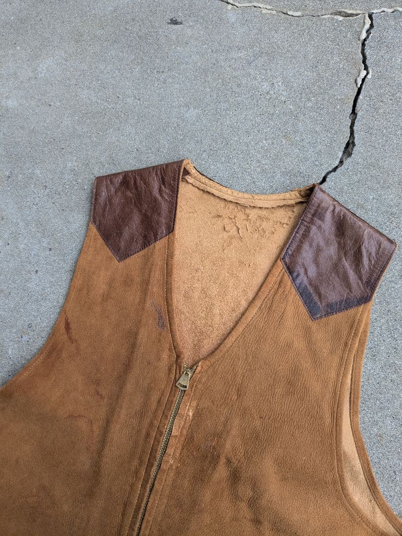 貴重◎ 30's vintage leather vest york