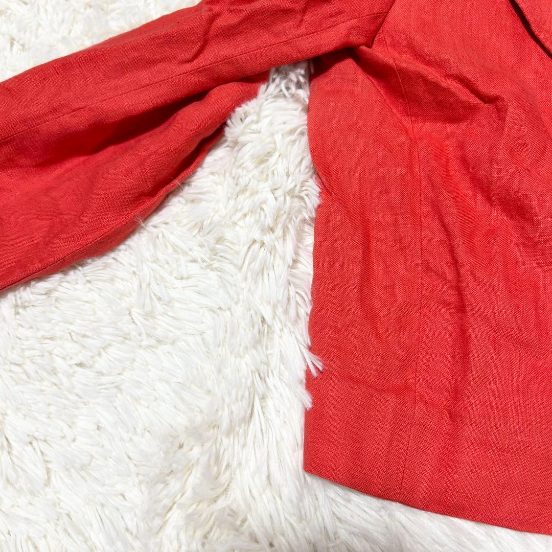 YVES SAINT LAURENT リネン ダブルブレスト ショートジャケット