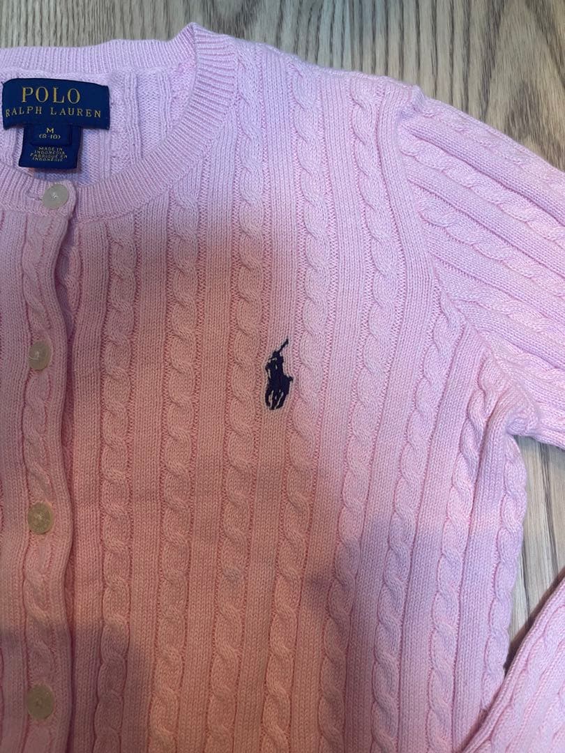 Ralph Lauren ラルフローレン　ピンク カーディガン　春カラー　XS