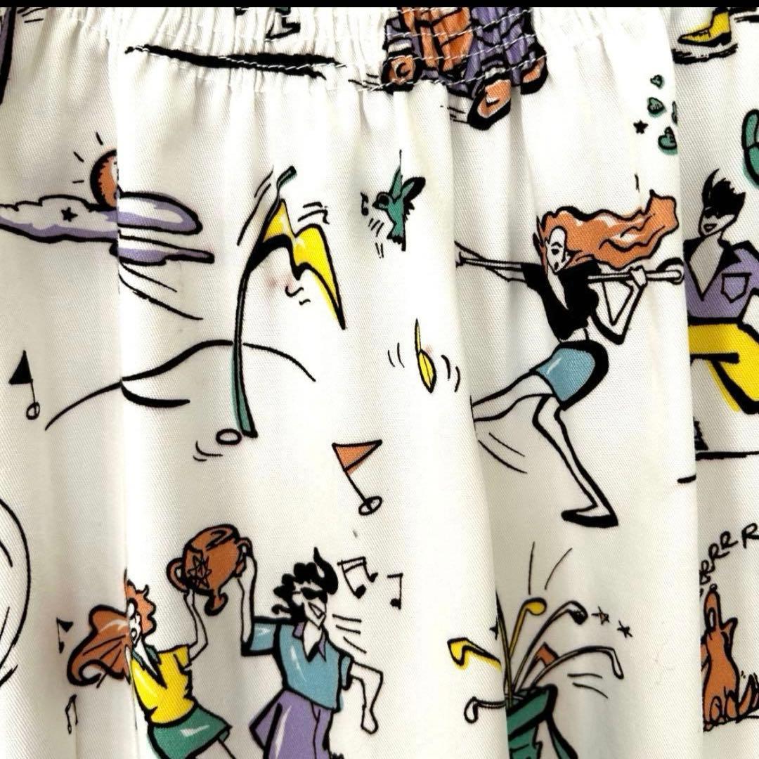PRADA プラダ ワンピース 38 希少デザイン アート柄 イラストプリント