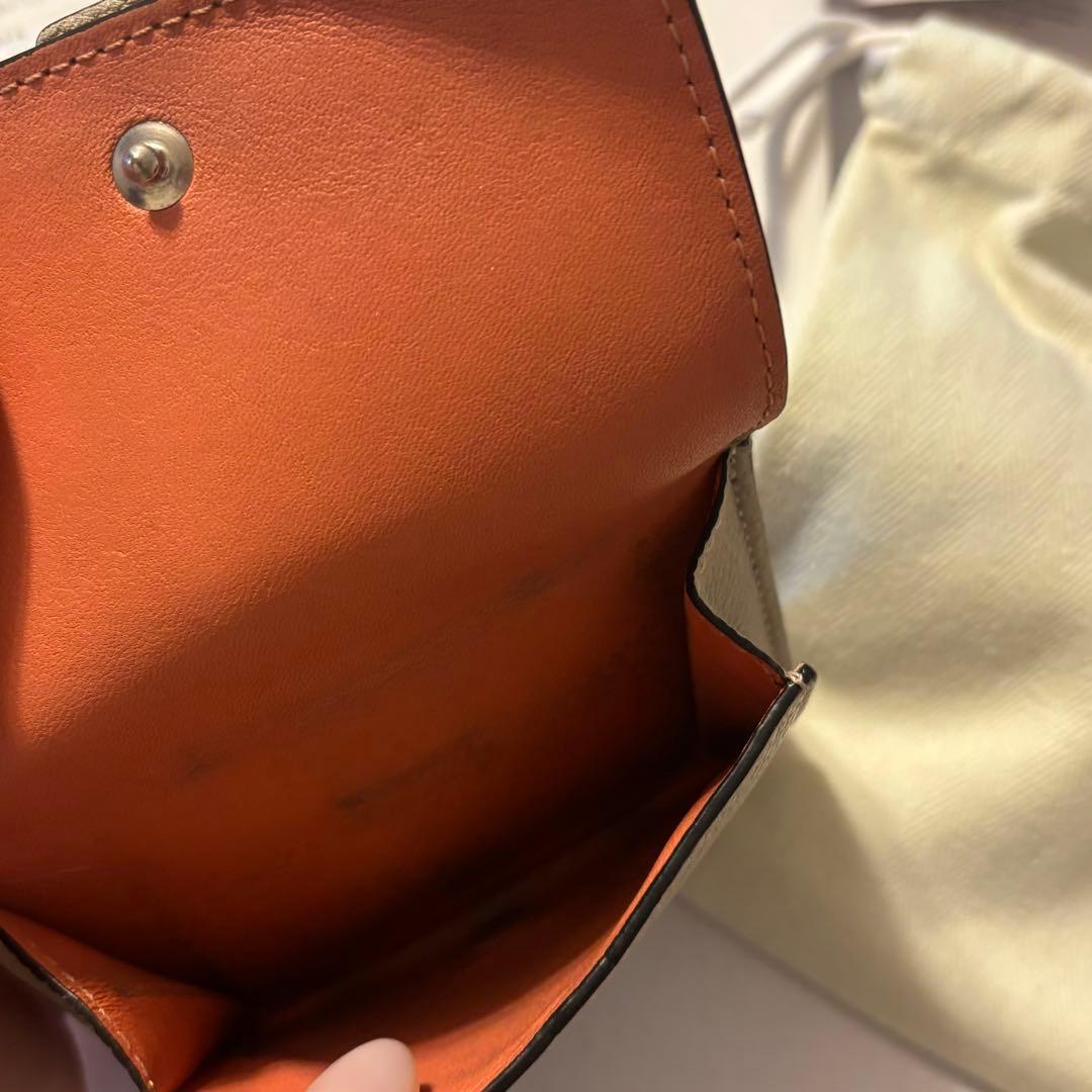 LOEWE 正規品トライフォールドウォレット 三折り ライトオーツ ハニー