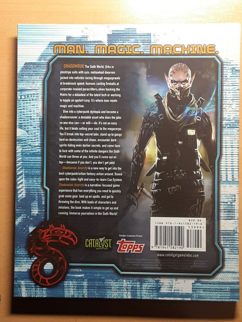 シャドウラン:アナーキー SHADOWRUN ANARCHY TRPG