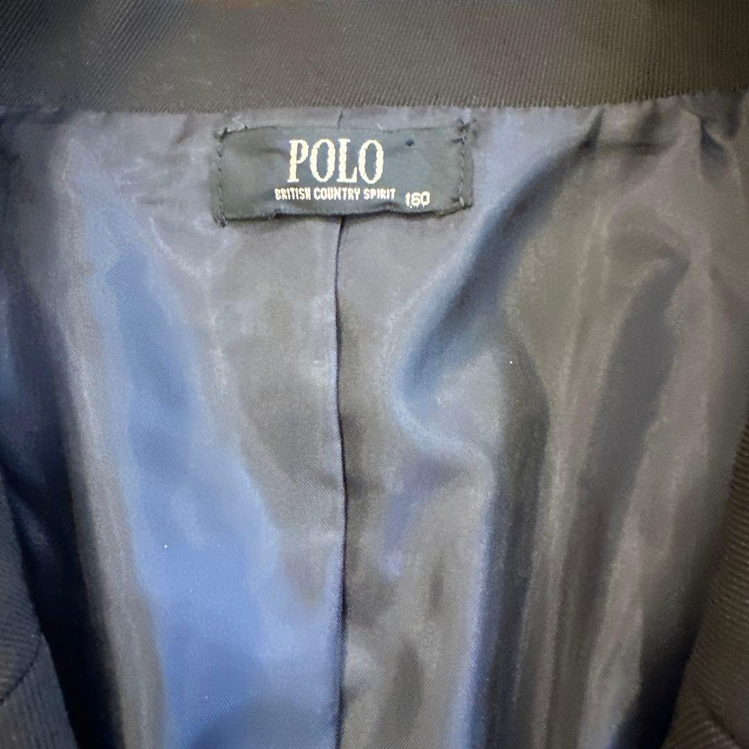 POLO金ボタン黒のテーラードジャケット