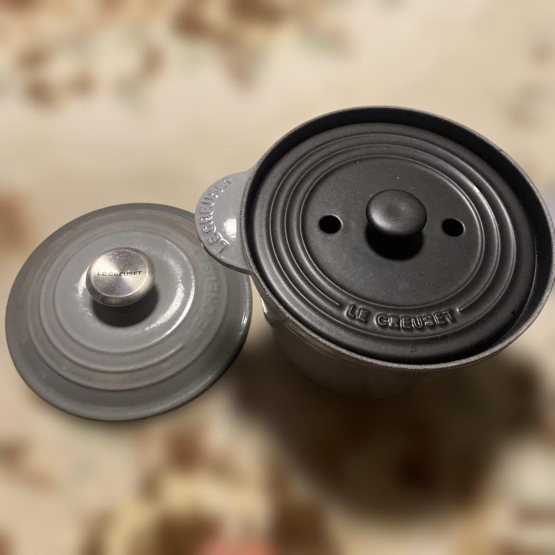 LE CREUSET 鋳鉄製 両手鍋 グレー