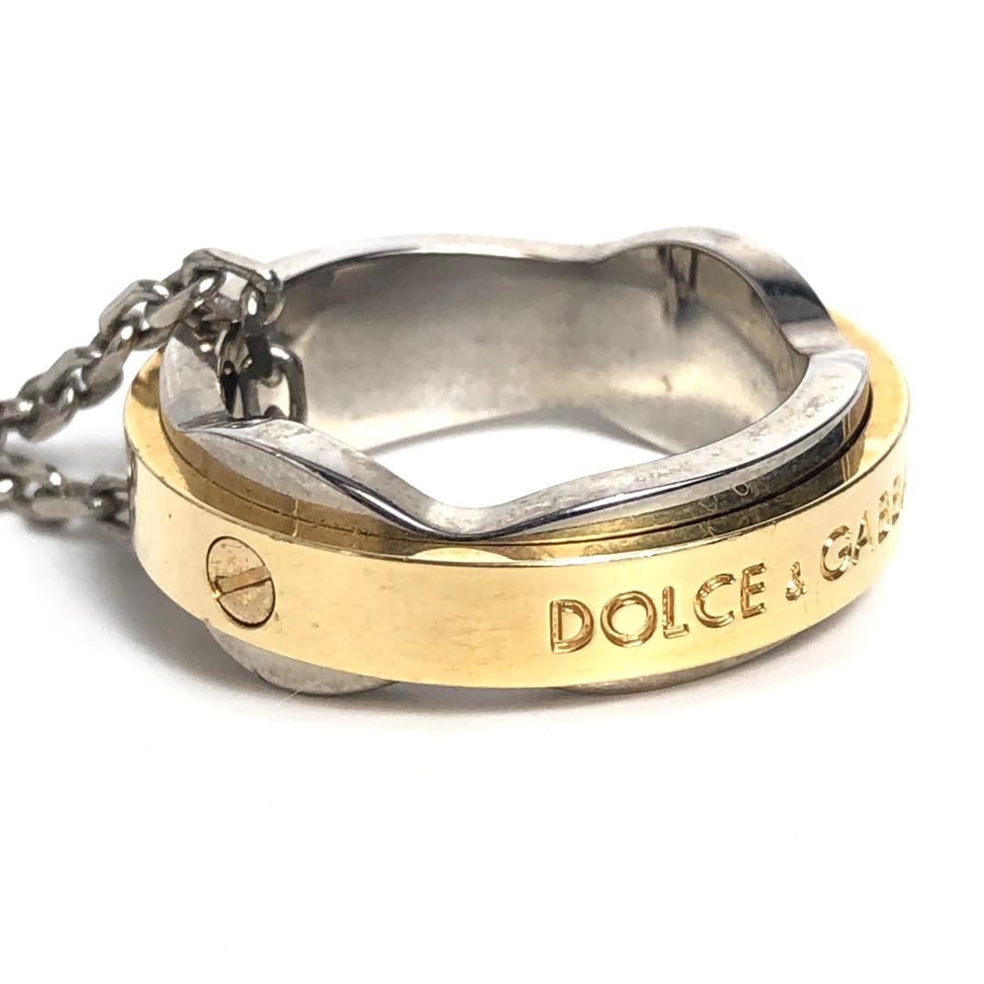 DOLCE&GABBANA ドルガバ ネックレス シルバーカラー×ゴールドカラー