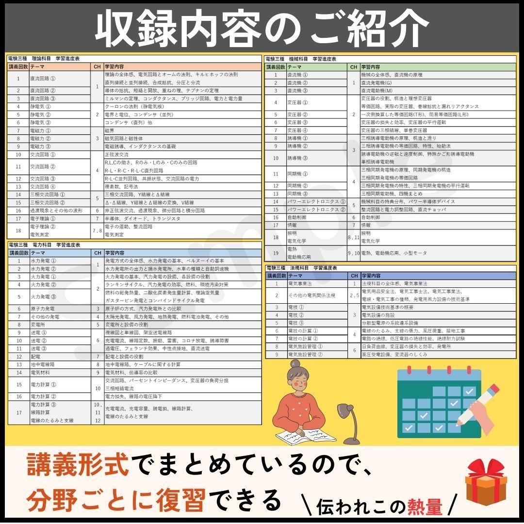 ★３月試験に間合う★電験三種 フルカラー暗記シート＋まとめノート（全科目+入門）