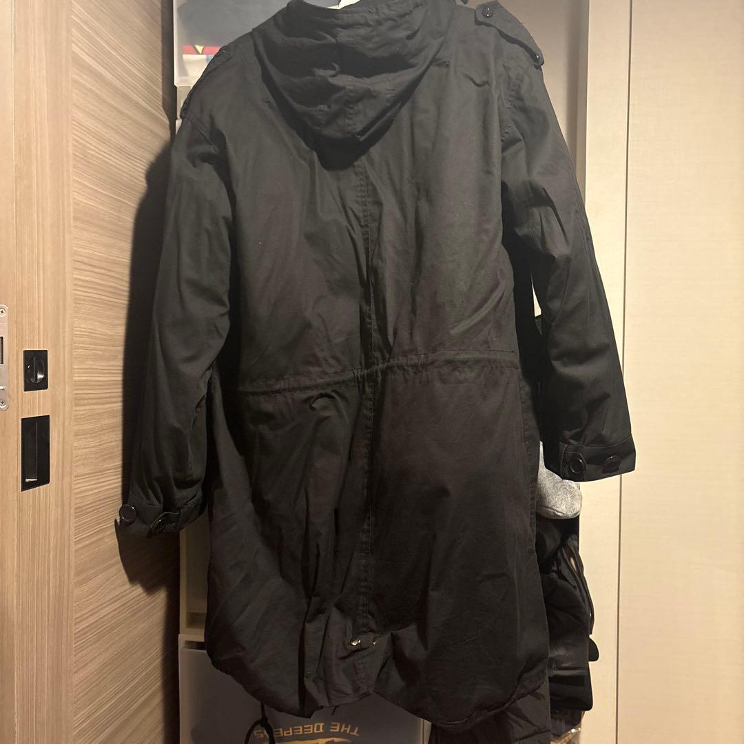 ROTHCO 黒 フード付き ロング丈 モッズコート