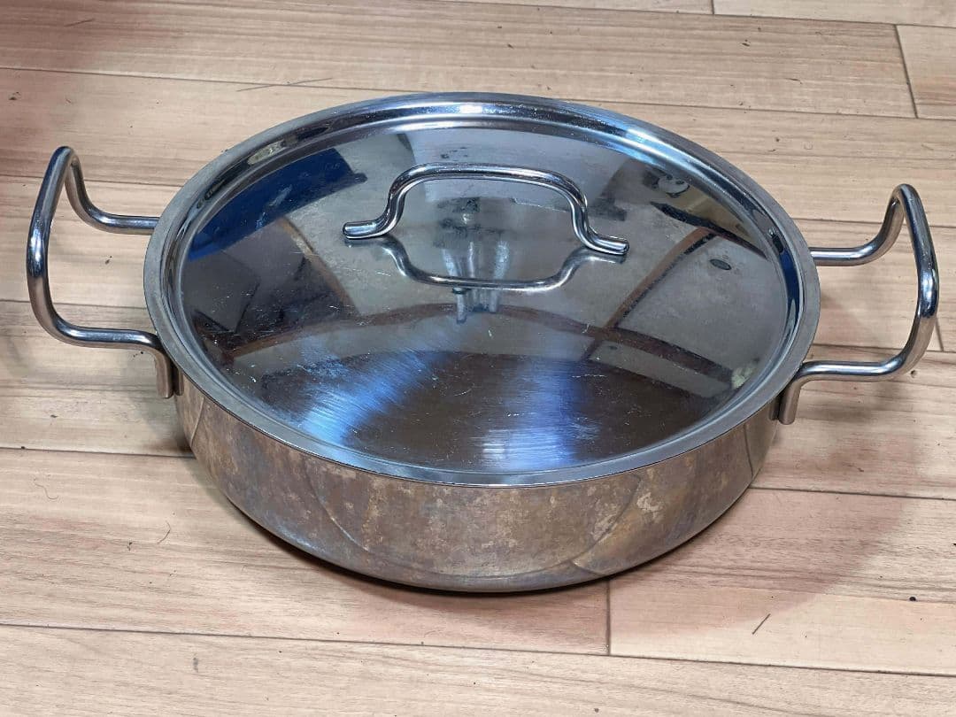 geo PRODUCT ジオプロダクト浅型両手鍋 25cm 3.4L