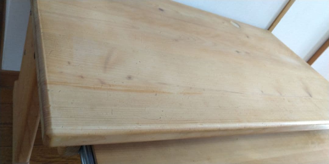 【値下げ】ヒノキクラフト デスクトップPC用 木製 檜 パソコンデスク