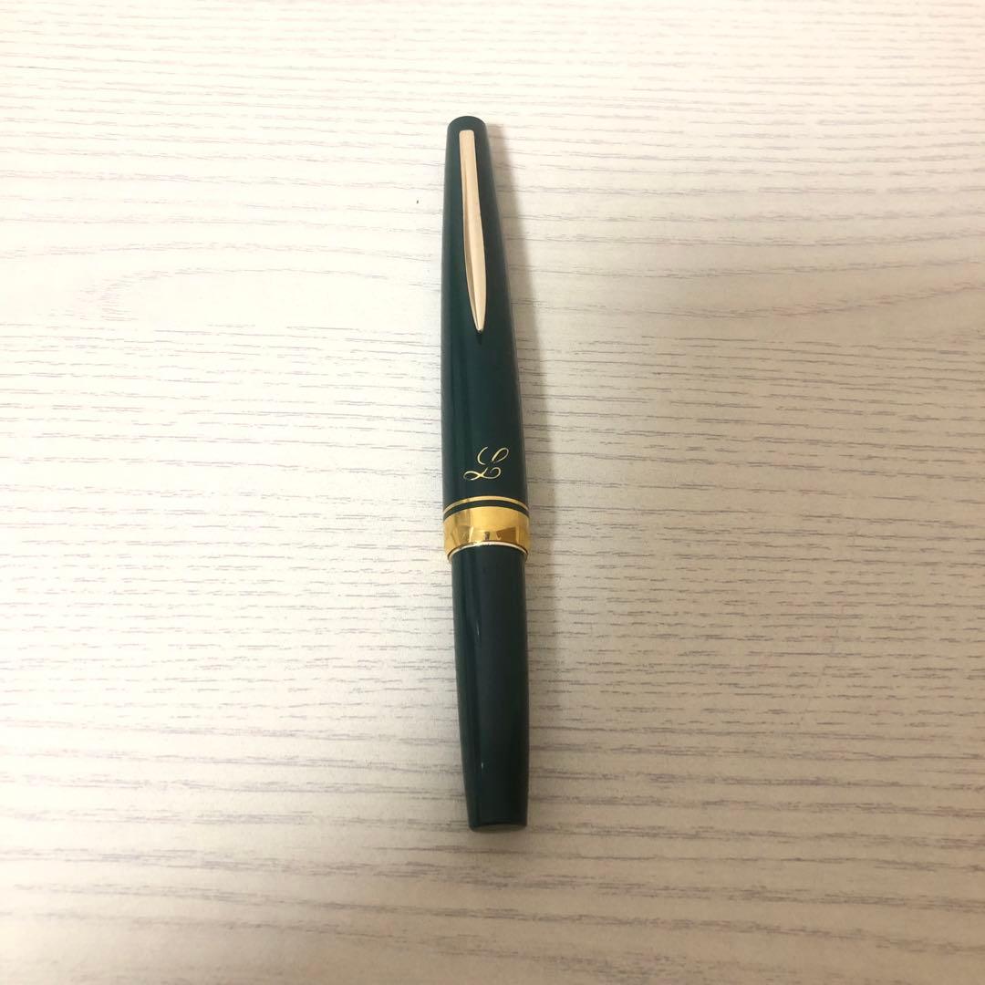パイロット 万年筆 L 18K-750 F ショート軸 グリーン系