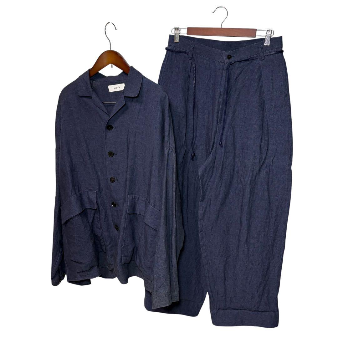 marka マーカ　リネン　麻　WIDE SHIRT セットアップ