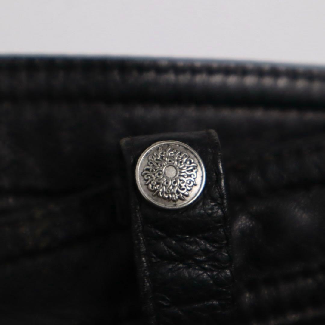 パンツ versace classic v2 archive leather pants