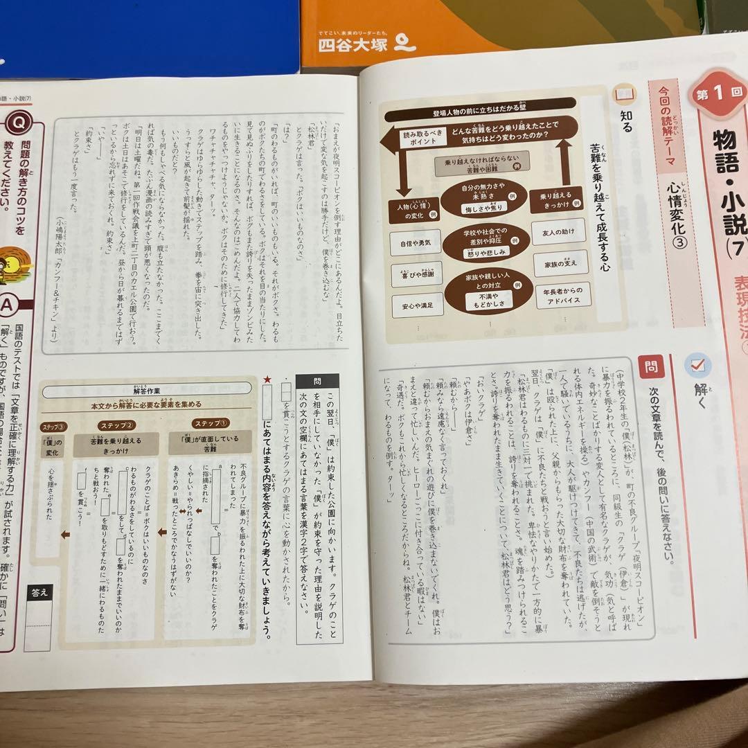 四谷大塚予習シリーズテキスト演習問題5年上下4年下　国算理社　4年下社演問なし
