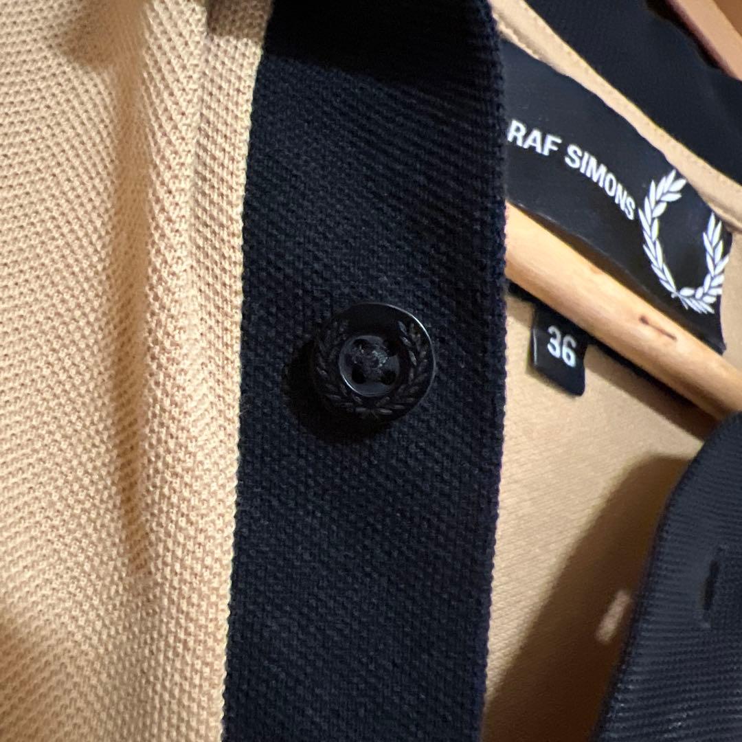 【稀少】RAF SIMONS Fred Perry ポロシャツ 36 ベージュ