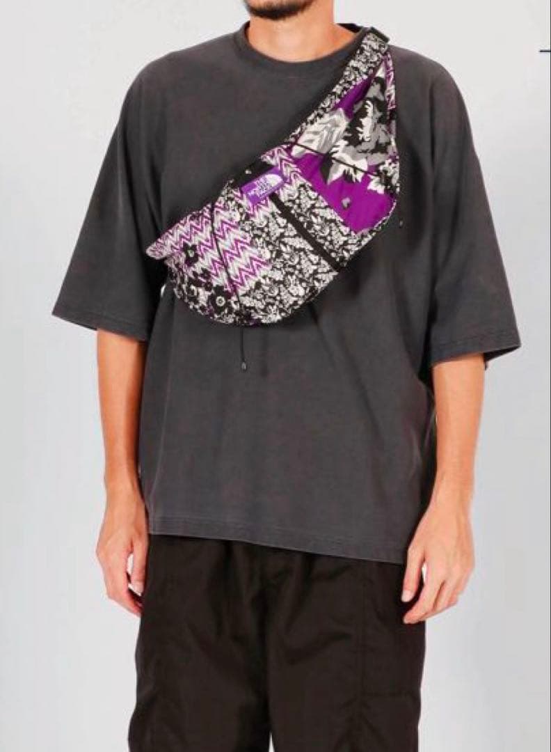 Flower Printed Field Wrap Bag タグ付き