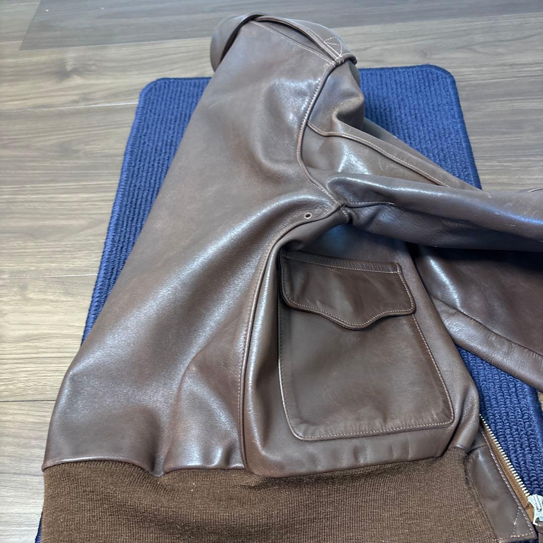 ROUGH WEAR リアルマッコイズ　A-2 フライトジャケット　レザー