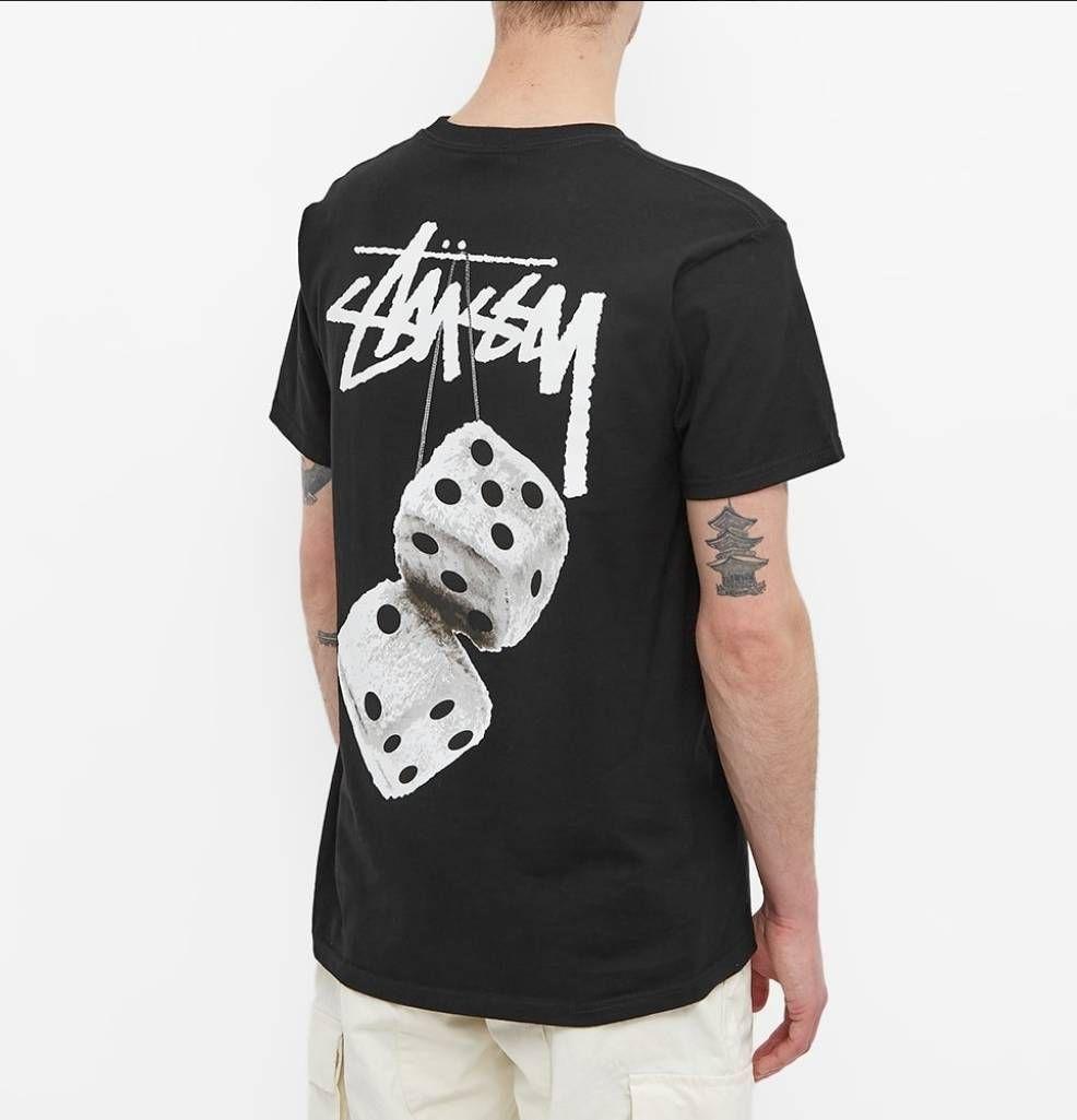 ステューシー FUZZY DICE 夏 STUSSY Tシャツ 黒 ダイス M