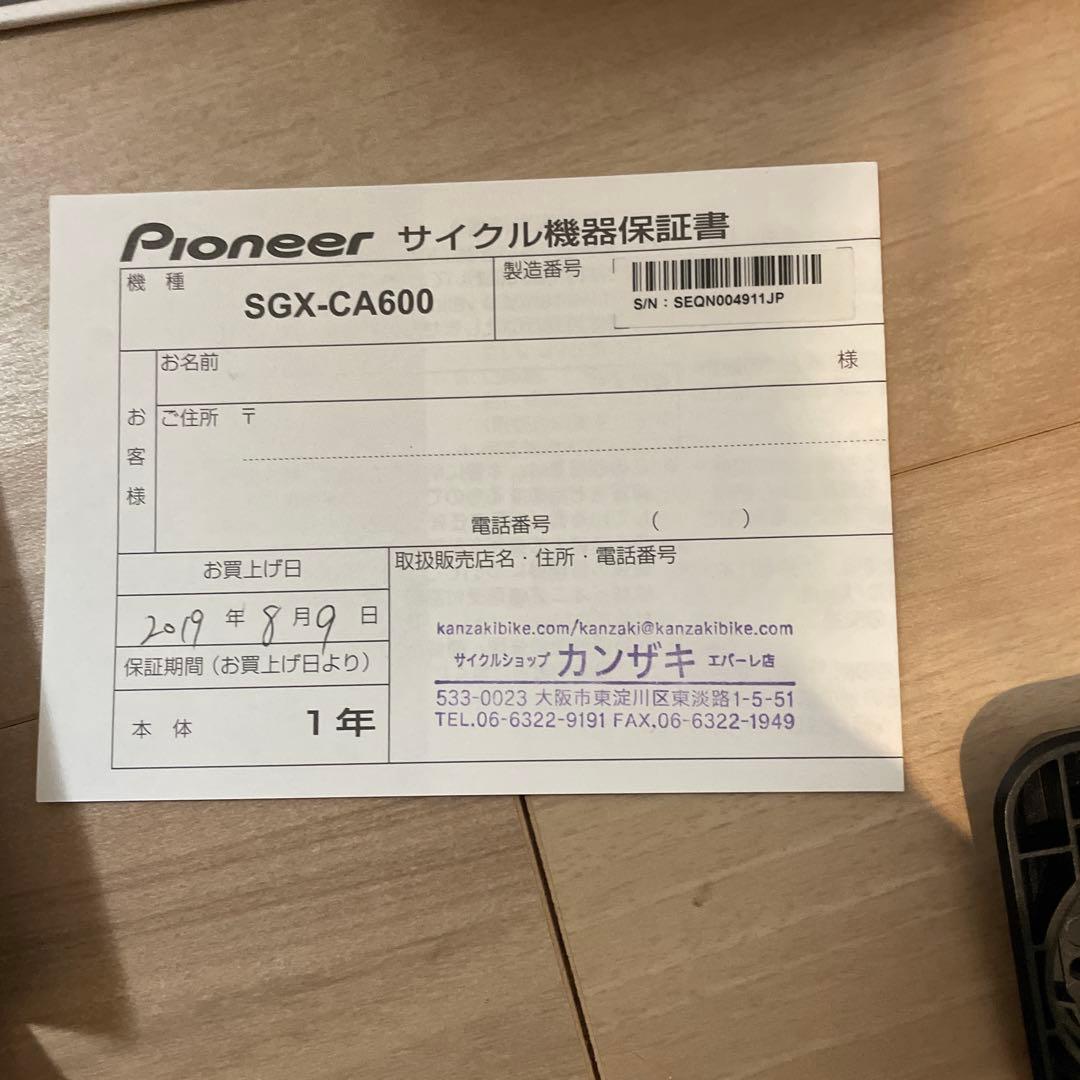 Pioneer CA600 サイクルコンピューター 本体