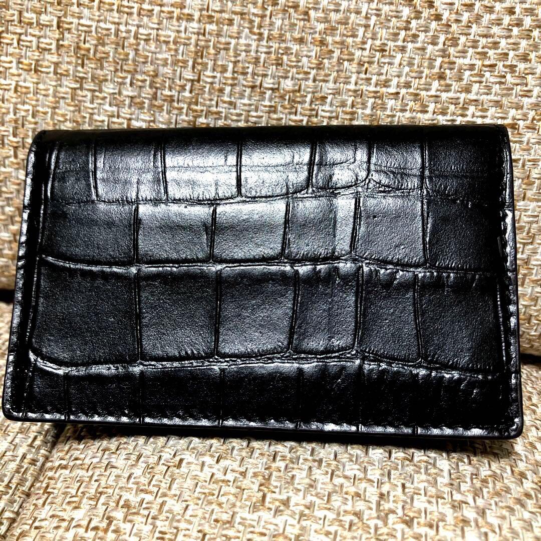 FURLA フルラ クロコダイル 名刺 カードケース