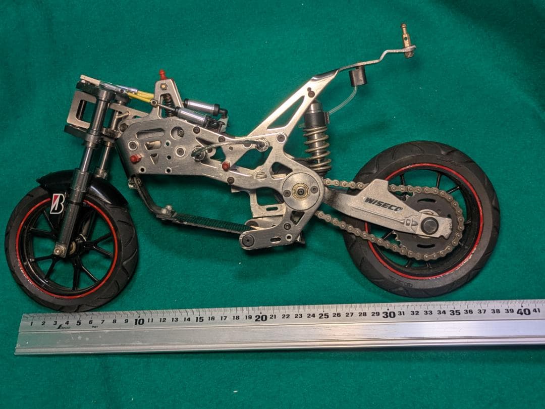 1/5 電動 RCバイク シャーシ アルミフレーム チェーンドライブ 現状