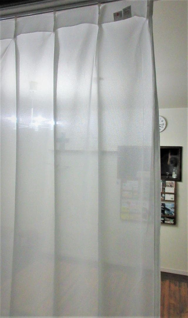 RUN★防炎 レース幅150cm×丈218cm(２枚入)(M127)が2組