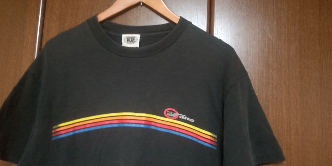 90's オールドVANS Tシャツ　黒　サイズL　バンズ