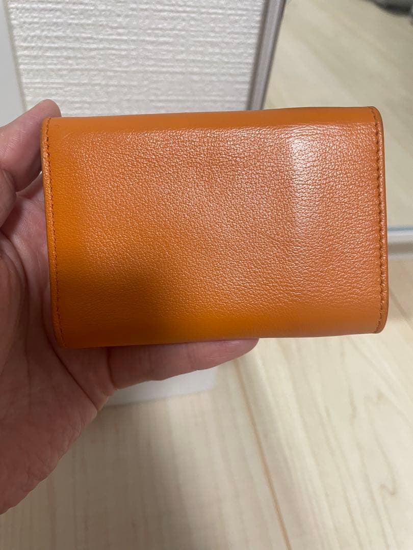 BALENCIAGA オレンジ 三つ折り財布