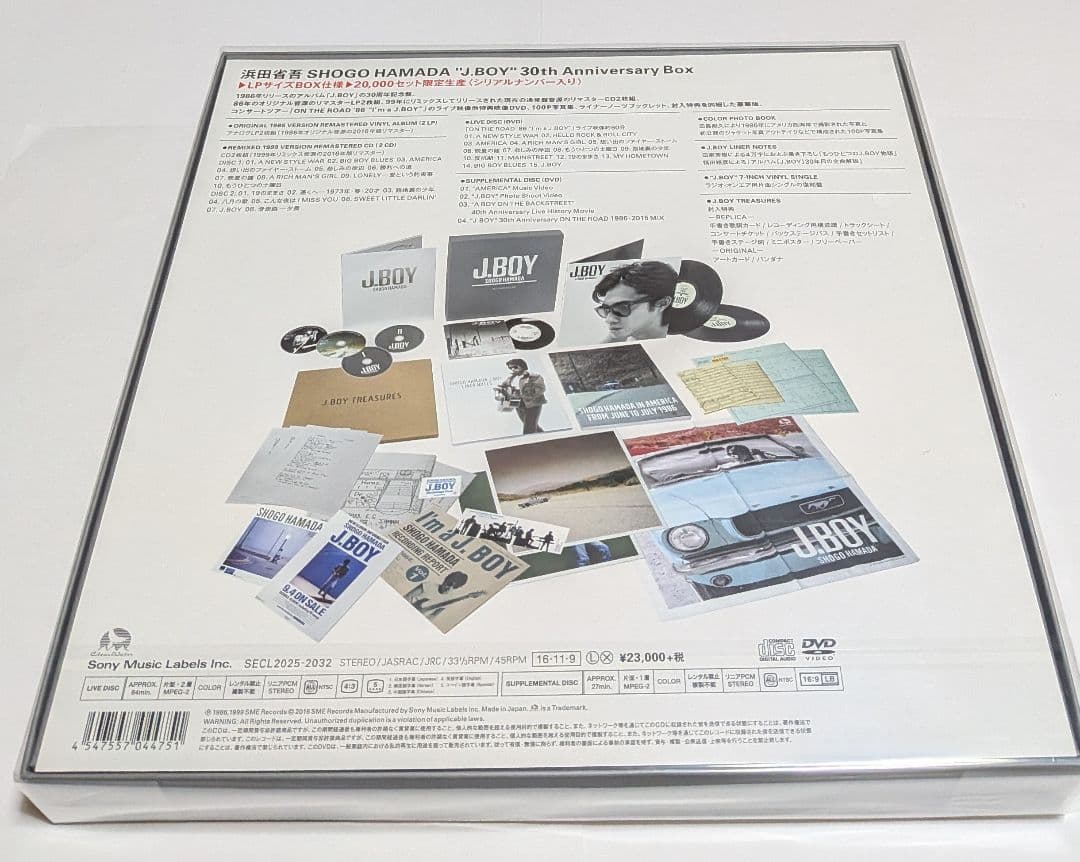 浜田省吾 J.Boy30th Anniversary CD DVD BOX レア