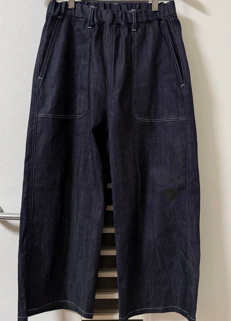【美品】WEBBER ウェバー　デニムパンツ　M インディゴブルー　倉敷デニム
