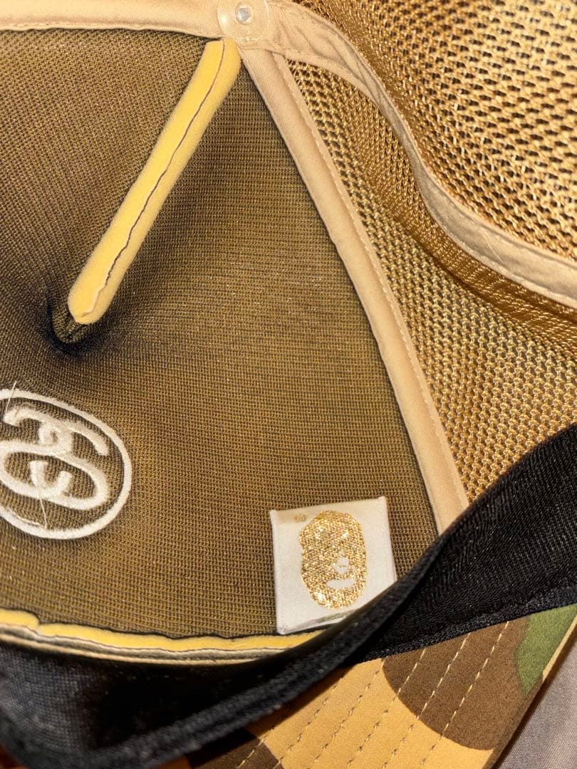 STUSSY×A BATHING APE 1ST CAMO 30周年記念キャップ