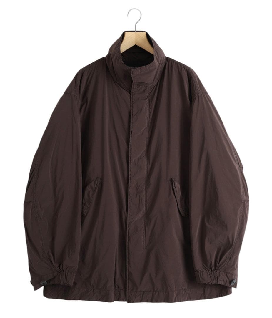 25AW新品未使用/ATON SHORT MODS COAT BROWN 02