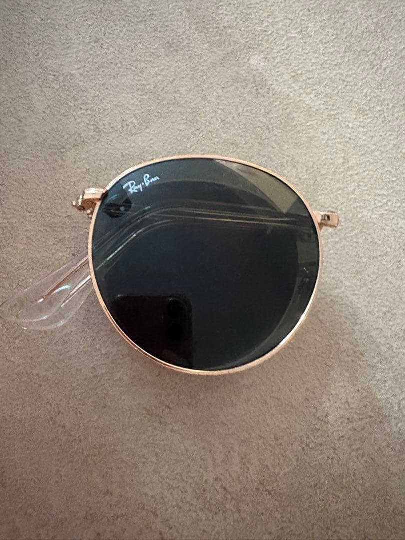 Ray-Ban ゴールドオーバルサングラス　折りたたみ