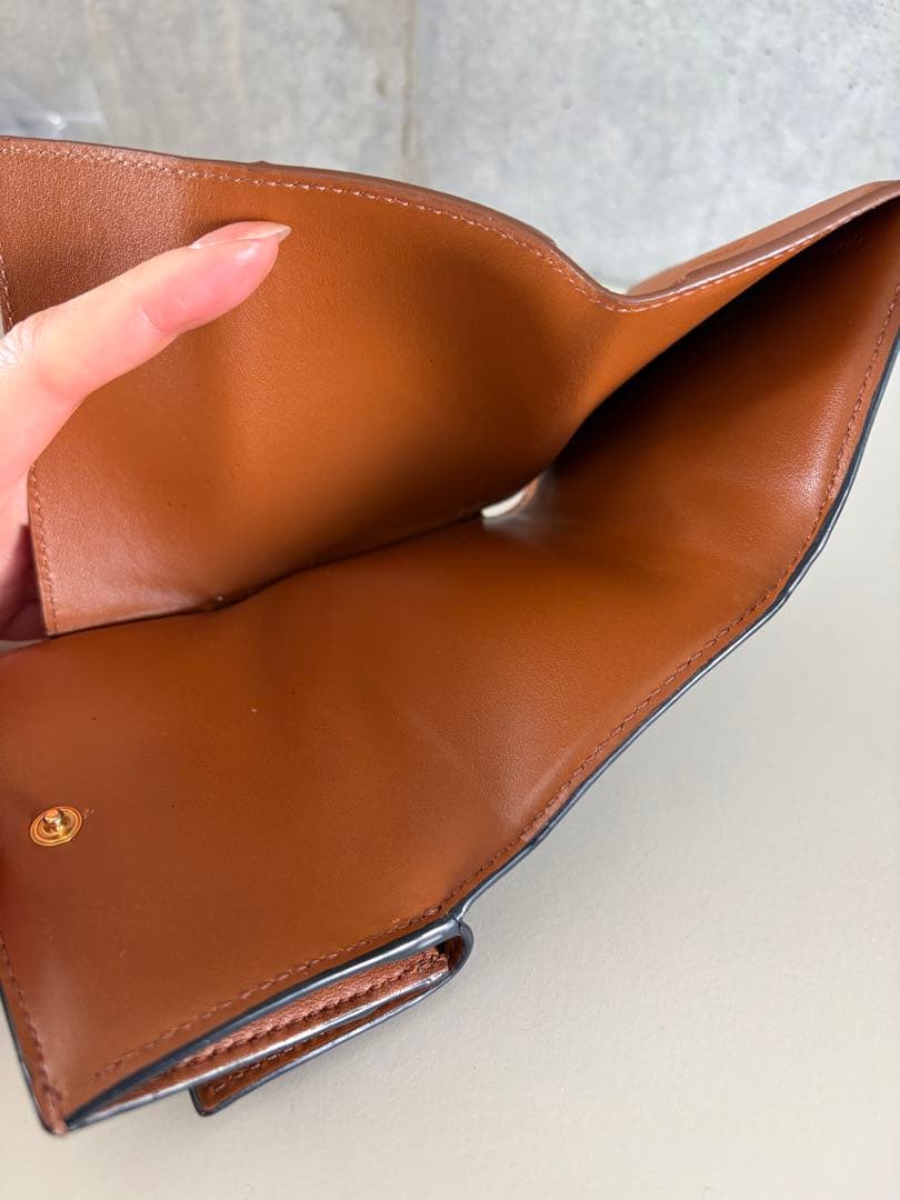 CELINE セリーヌ　三つ折り　ミニ財布　トリオンフ柄