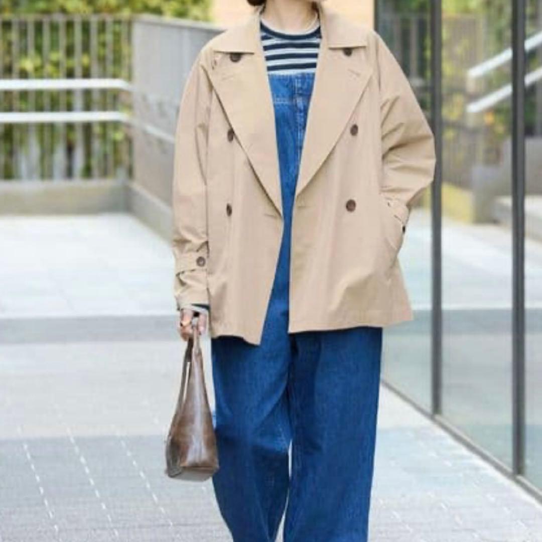 美品　IENA イエナ　25SS ハーフトレンチコート　ベルト付き　ベージュ
