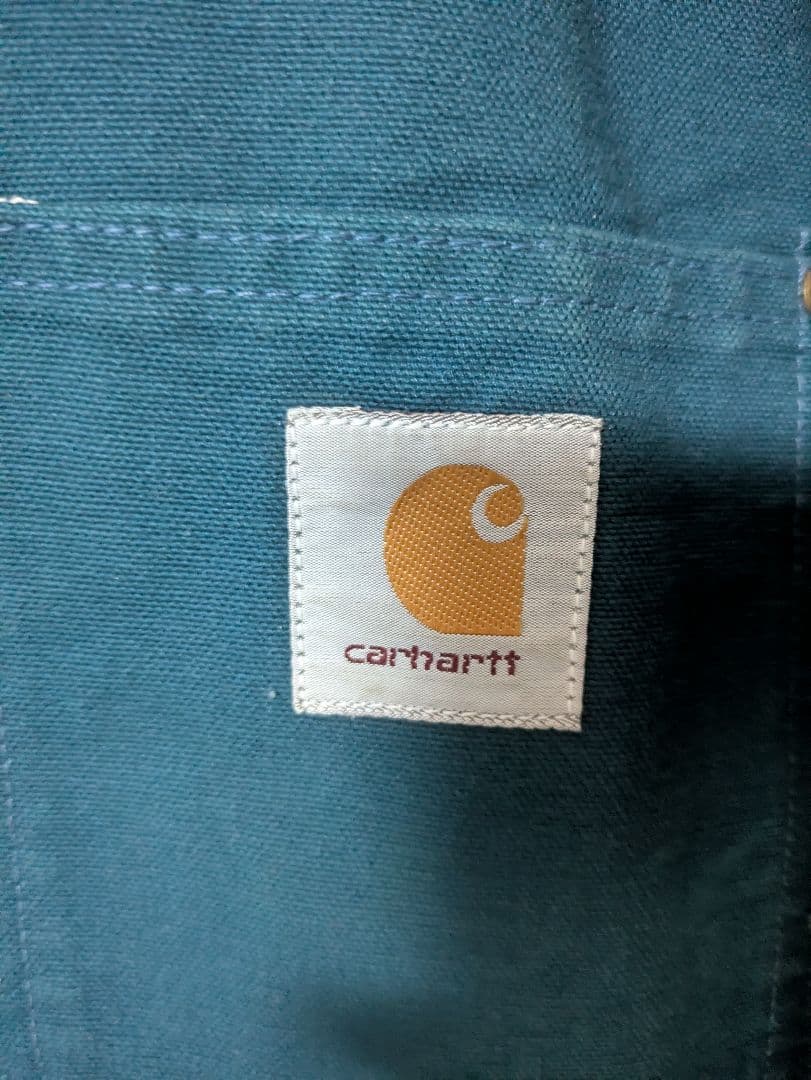 Carhartt CU1055 ティールブルー XL 裏地無し 94年