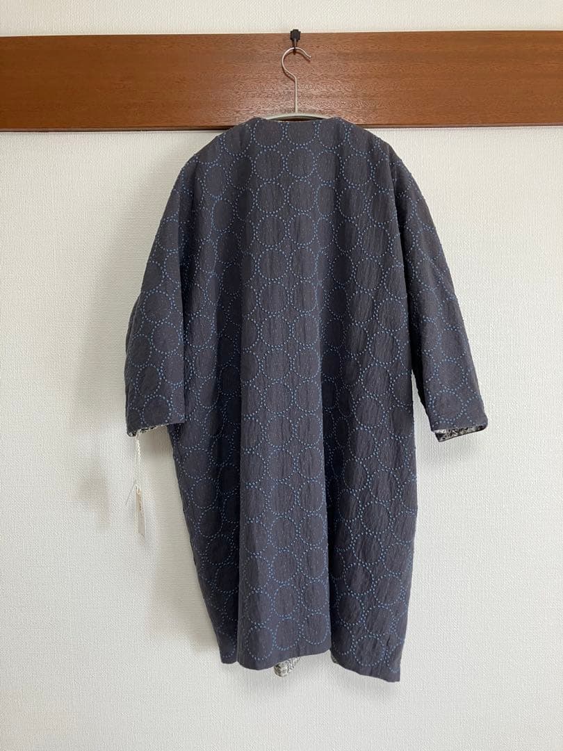 【未使用品】ミナペルホネン／タンバリン　リバーシブルコート