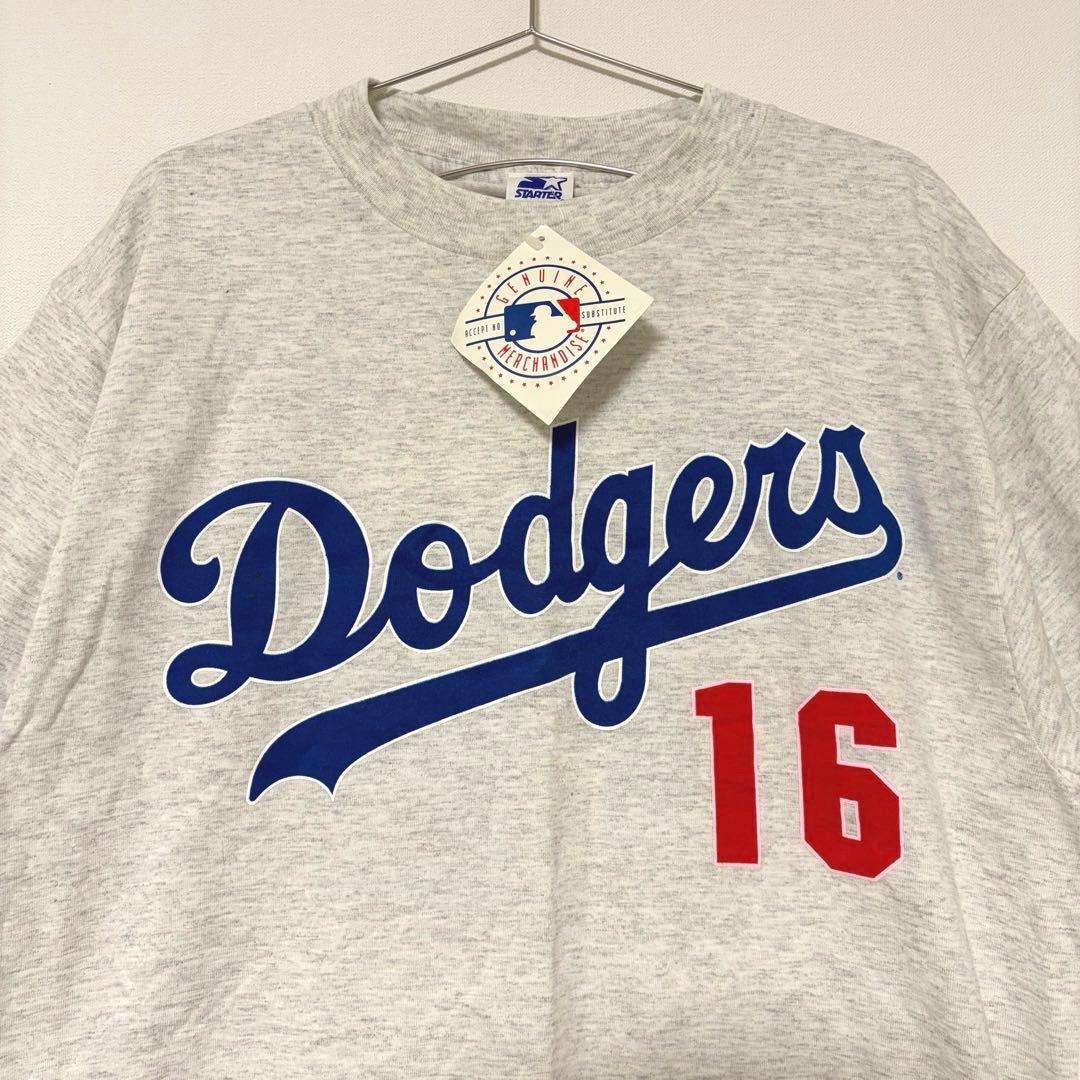 【レア品タグ付】STARTER Dodgers 野茂英雄 16 TシャツUSA製