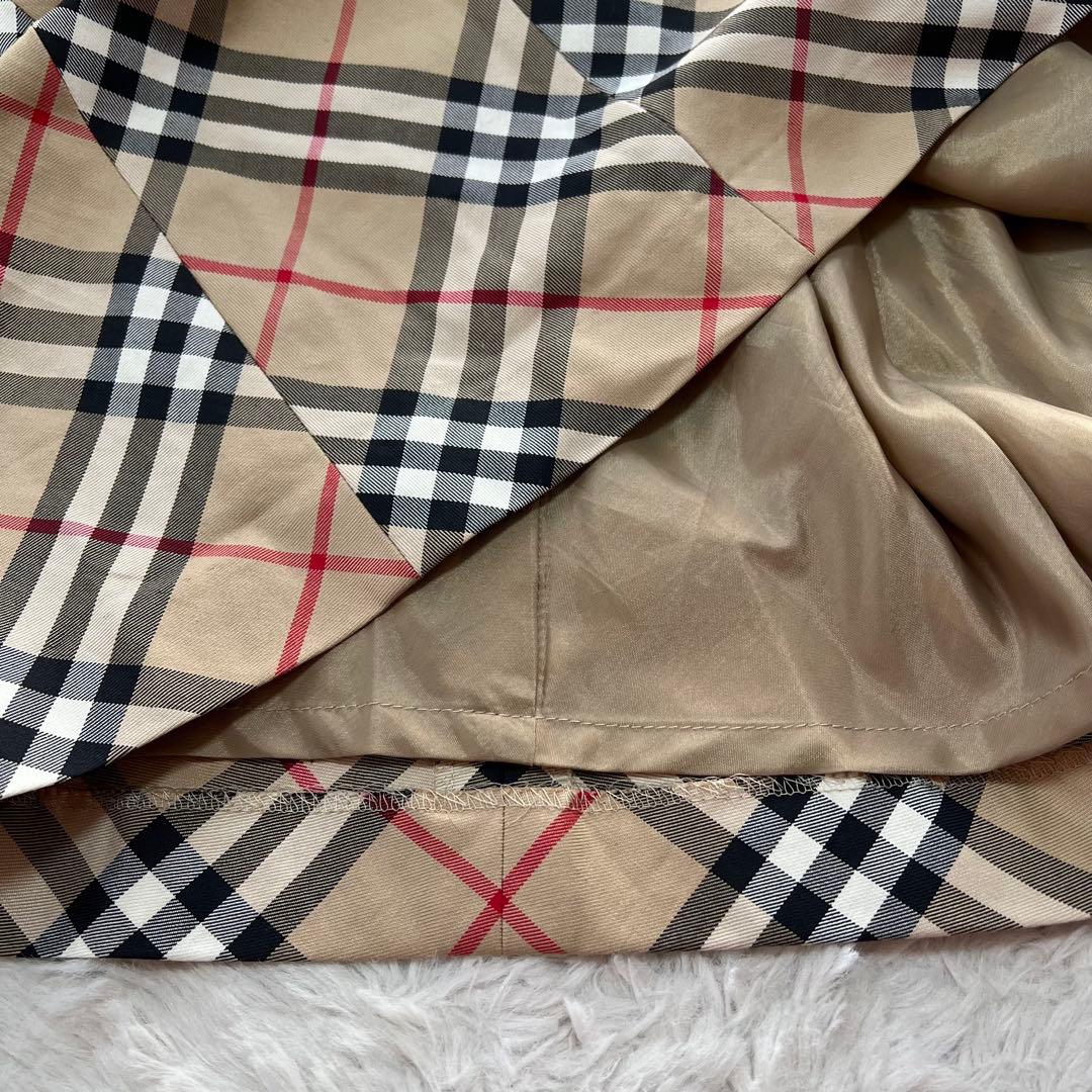 BURBERRY*バーバリーブルーレーベル　ノバチェック柄ワンピースノースリーブ