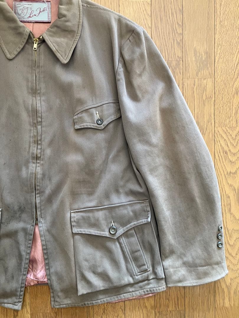 ジャケット・アウター 40s vintage rayon gabardine jacket