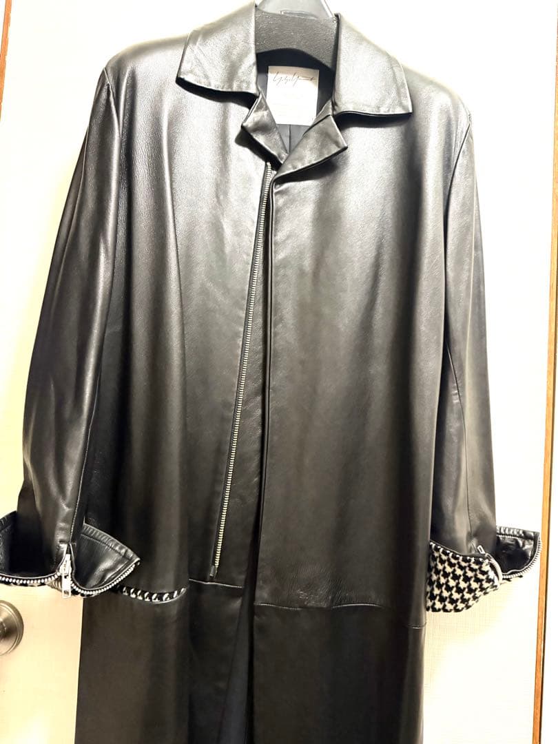 宇*田様 yohjiyamamoto FEMME ハンドカットラムレザーコート