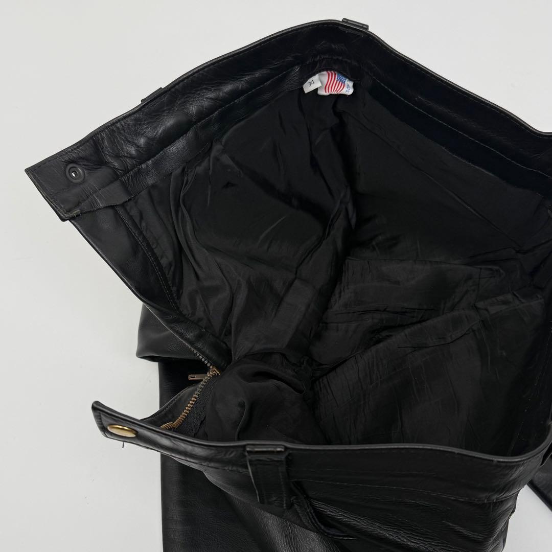80s 90s USA製 w34 TALON 牛革 レザーパンツ vintage